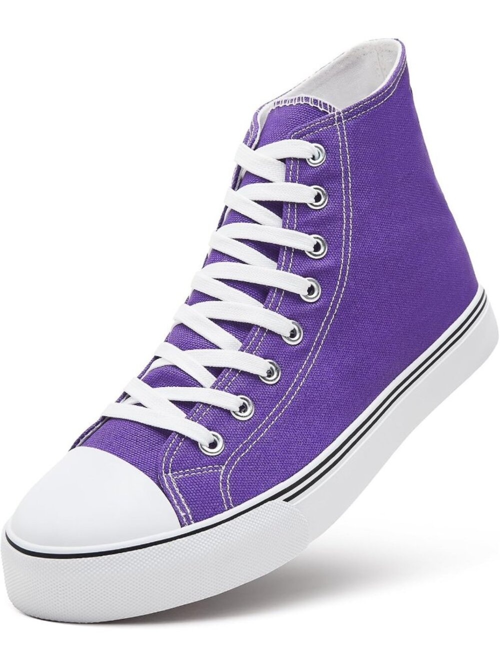 Men's Purple Tennis Shoes Classic Lace Up High  Top Athletic Running Sneaker
